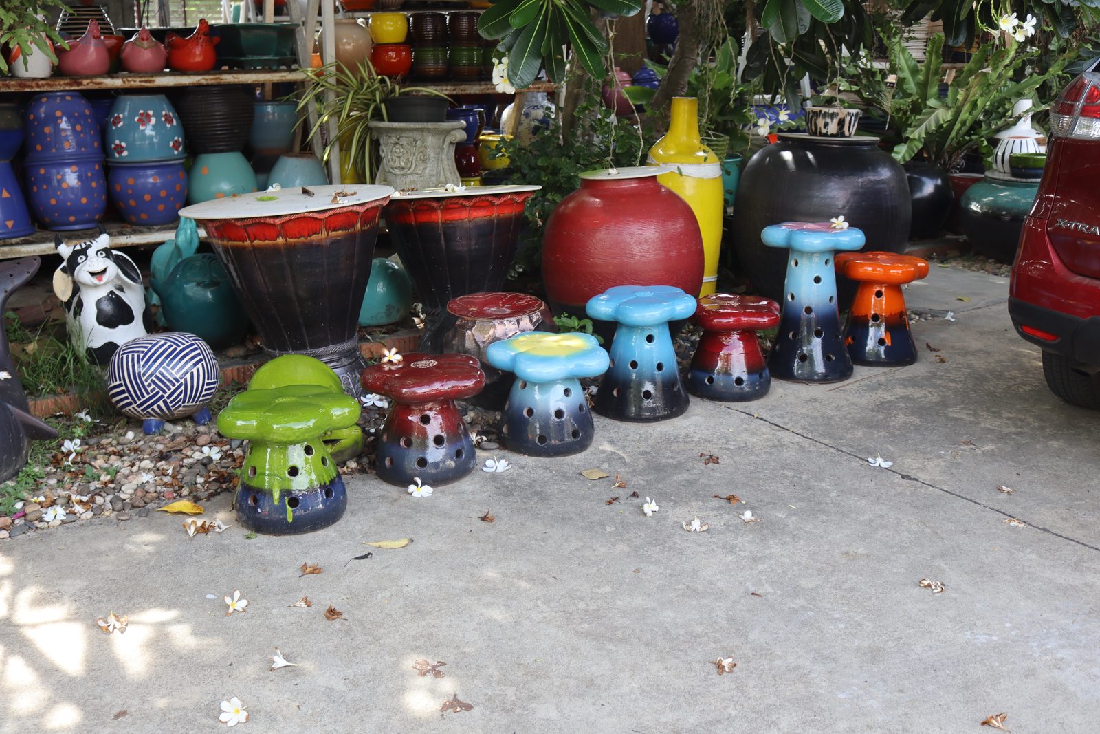 Asst Mushroom stools pricing will be determined later. Add your name to wish list for notification upon arrival — photo 2
